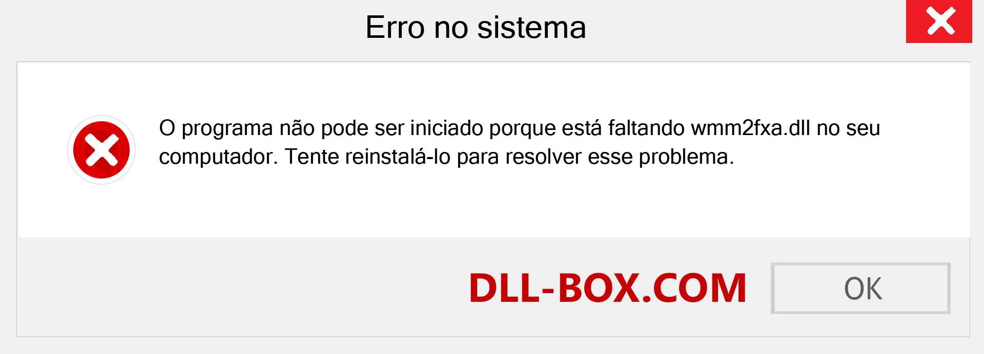 Arquivo wmm2fxa.dll ausente ?. Download para Windows 7, 8, 10 - Correção de erro ausente wmm2fxa dll no Windows, fotos, imagens